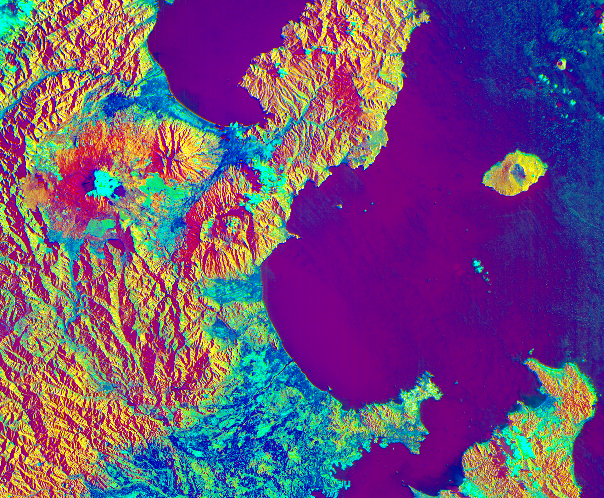 Image of Mount Fuji, Japan, acquired by IMAGIN-e hyperspectral camera © Thales Alenia Space