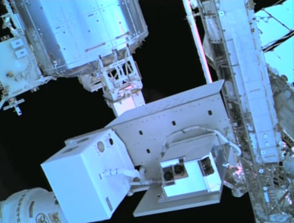 IMAGIN-e payload mounted on the ISS © Thales Alenia Space